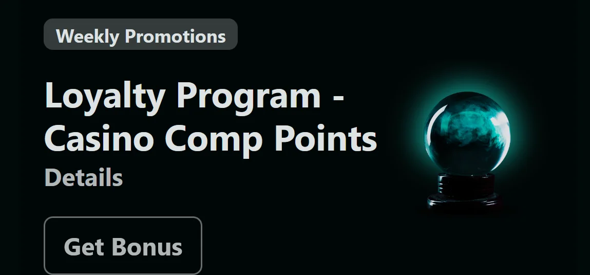 Loyalty program with casino comp points at True Fortune